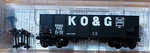 Micro-trains Line #56360 Kansas, Oklanhoma And Gulf 33' Twin Bay Hopper Rd #759. Fixed Price $16.79.