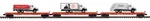 Mth Railking 30-70150 Donald J Trump Flat W/truck Loads 3-CAR Set Mib/new. Fixed Price $259.99.