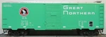 Mdc Great Northertn Green 40' Steel Boxcar Rtr Kd's # 5425 Item 10615. Fixed Price $11.99.