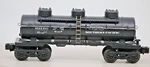 K-line O-scale Black Plastic Southern Pacific Three Dome Tank Car Spax 5411 /J9. Fixed Price $24.99.