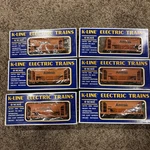 K-line K67263 67264 67262 67265 (3) 67266 Amtrak Ore Car-nib Cars. Fixed Price $39.99.