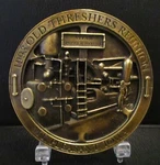 1993 Old Thresher Reunion Mt Pleasant Iowa Steam Power House Belt Buckle Midwest. Fixed Price $21.99.