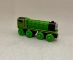 Fisher-price Thomas & Friends Wooden Railway Henry Long Green Engine (Y4072). Fixed Price $10.00.