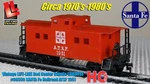 Vintage Life-like Red Center Cupula Caboose #08550 Santa Railroad Atsf 1951. Fixed Price $9.99.