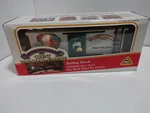 New Bright Santas Christmas Express Boxcar 1990 Scale 3799 Great Railroad Empi. Fixed Price $31.98.