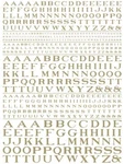 Woodland Scenics MG703 Roman R.r. Letters Gold 1/16-5/16" Train Decal Sheet. Fixed Price $8.69.
