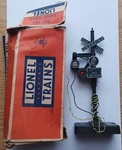 Vintage Lionel No. 140 Banjo Railroad Crossing Signal W/ Orig Box, Contactor. Fixed Price $29.50.