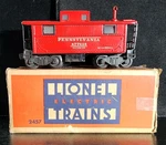 Lionel Postwar 2457 Lighted, Steel Caboose, 1940'S, Original Box. Our XS192. Fixed Price $95.00.