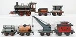 Marklin Gauge Steam Locomotive Freight Set W/ # 21 Clockwork C6-7. Fixed Price $1950.00.