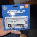 Walthers Ho Scale International 4900 Open Stake Bed Truck White Railroad Mow. Fixed Price $27.00.