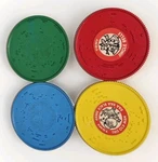 Lot Of 4 Tomy Tuneyville Choo-choo Train Musical Replacement Records Red Blue. Fixed Price $8.77.