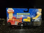 Thomas & Friends Wooden Railway Race To The Rescue Flynn And Butch Train New. Fixed Price $89.98.