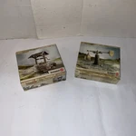 Schleich 42015 & 42031 Quintain Mid Evil Night Joust Trainer Water Well Sealed. Fixed Price $40.00.