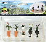 Scale Jtt Miniature Tree 95572 Assorted Potted Flower Plants Set #4 (6) Pcs. Fixed Price $11.82.