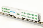 Kato Scale 156-0941 Gallery Bi-level Coach Chicago Metra #6185 Made In Japan. Fixed Price $99.99.
