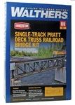 Walthers Ho Scale 109' Single-track Pratt Deck Truss Bridge Kit 933-4520. Fixed Price $46.42.