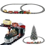 Luxury Electric Christmas Train Tracks Set Lights Sound Kids Toy Gift Tree Decor. Fixed Price $39.95.