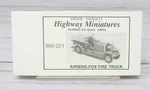 Jordan Products Highway Miniatures 360-221, Ahrens-fox Fire Truck Kit, Ho Scale. Fixed Price $12.95.