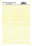 Woodland Scenics Roman Stencil/block Letters Yellow MG754. Fixed Price $8.99.