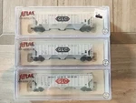 Atlas Trainman Thrall 4750 Covered Hopper 3-PK Glc Great Lakes Carbon Nib. Fixed Price $65.00.
