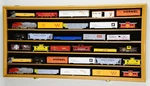 Ho Scale Train Display Case Cabinet Wall Rack W/uv Protection- Lockable -oak. Fixed Price $245.88.