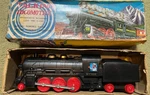 16 Boxed Yonezawa Toys Battery Operated Talking Train Locomotive 1960 Works!. Fixed Price $110.00.