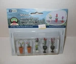 Jtt Scale Assorted Potted Flower Plants 2, 6/PK 1-1/2" Height #95568 Nip. Fixed Price $9.99.