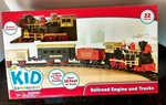 Kid Connection Railroad Engine & Tracks 22 Pieces /light Real Train Sound Nib. Fixed Price $13.94.