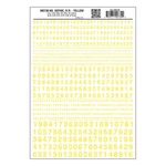 Woodland Scenics MG730 Numbers Gothic R.r. Yellow. Fixed Price $10.69.