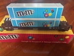 M&m Mars - Husky Double Stack Car W/ Containers Scale Mth Premier New Rare. Fixed Price $221.95.