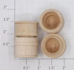Lionel 209-5 1-7/16" 2-PIECE Small Wood Barrel Drum (12). Fixed Price $16.80.