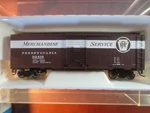 Bachmann Ho Scale Silver Series 40' Box Car Prr Merchandise Service. Fixed Price $15.00.