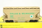 Ramax Scale D&m Dallas Milwaukee 37' Acf 2 Bay Covered Hopper Car. Fixed Price $22.00.