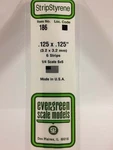 Evergreen Scale Models Styrene Strip .125IN Thick 14IN Long X PKG(6) 186. Fixed Price $5.98.