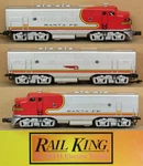Mth Railking 30-2471-1 Santa Fe F-3 A-b-a Diesel Engine Set W/PS2 O-gauge Lnib. Fixed Price $479.99.