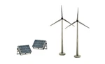 Woodland Scenics Alternative Energy Scene-a-rama 2-EACH: Wind Turbines & SP4448. Fixed Price $12.98.