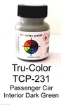 Tru-color TCP-231 Passenger Car Interior Dark Green Oz Paint Bottle. Fixed Price $8.49.