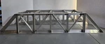 Custom Gauge / Scale Aluminum 2-TRACK, 34" Truss Bridge Look. Fixed Price $52.88.