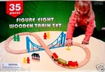 First Learning Toys,kids 35-PIECE Figure Eight Wooden Train Set & ACCESSORIES,3+. Fixed Price $20.91.