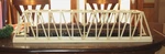 Gauge Handmade Poplar Thru Truss Bridge 36" Long W /oak Ties For Ga. Trains. Fixed Price $76.95.