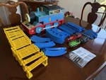 Tomy Tomica World Thomas & Friends Giant Train Set 7404 With Tracks Bridges. Fixed Price $300.00.