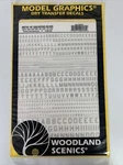 Woodland Scenics MG743 R.r. 45 Degree Usa Gothic Letters Silver Train Decal. Fixed Price $11.50.