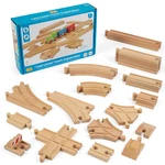 Bigjigs Low Level Track Expansion Set, Wooden Railway Sets - 25 Pieces. Fixed Price $37.57.