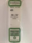 Evergreen Scale Models Opaque White Styrene Strips .188IN Thick, 24IN Long 405. Fixed Price $10.98.
