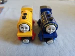 Thomas & Friends Wooden Railway Bill Blue Ben Brendan Bay Loose China. Fixed Price $50.00.