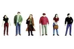 Plastruct 93335 15/32" Unpainted Styrene Plastic City Figures (set Of 12). Fixed Price $9.99.