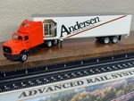 Anderson Windows Ford Semi Tractor & Dry Van Trailer Ho Scale -"detailed New. Fixed Price $76.95.