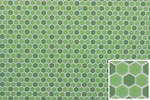 Dollhouse Miniatures 1:12 Scale Tile Floor 3/8" Hexagons Green #FF60694. Fixed Price $9.99.
