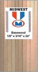 Midwest Basswood Strips 1/8X3/16X24 (36) - Hobby And Craft Building Supplies. Fixed Price $17.10.