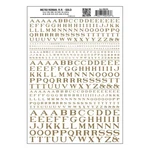 Woodland Scenics Dry Transfer Decals MG703 Roman R.r. Gold New. Fixed Price $8.79.